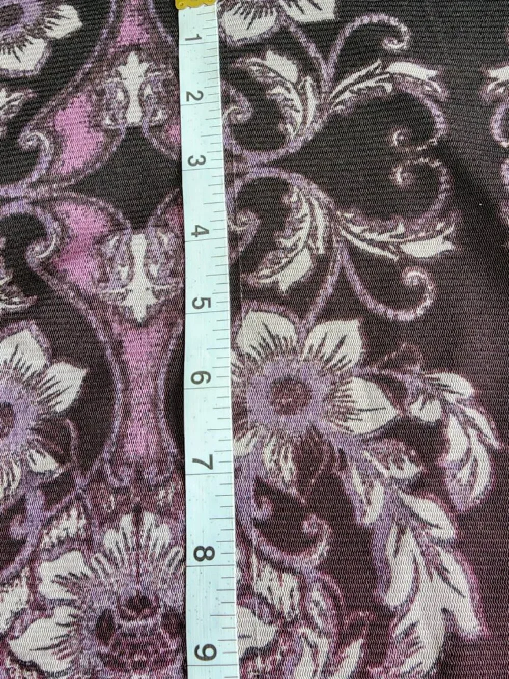 Y2K Axcess Purple Floral Women's L Fairycore Sheer Mesh Top - FLAW - Picture 15 of 15